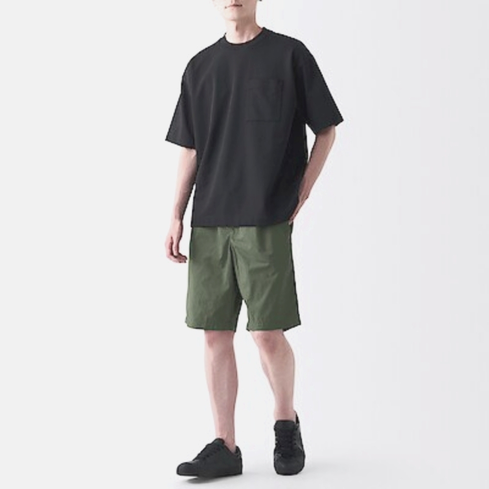 Muji-Washed Broad short pants